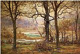 John Ottis Adams Autumn on the Whitewater painting
